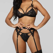 Load image into Gallery viewer, Sexy Red Lace Lingerie Underwear Set